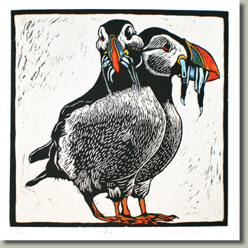 Puffin print button